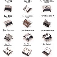HDMI-compatible Charging Port For PS5 PS4 Pro Slim For Xbox Series S X Power Jack Socket Connector For Xbox One/Slim/X & Switch