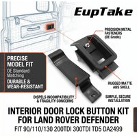 1X/2X/4X Interior Door Lock Button Kit For Land Rover Defender 90 110 130 200TDI 300TDI TD5 DA2499 Replacement Parts
