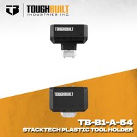 TOUGHBUILT TB-B1-A-54 STACKTECH Vertical Portable Organizer Long Handle Shelf Plastic Tool Holder Stacking Tool Case