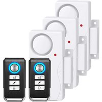 Wsdcam Anti-Theft Alarm 110db Loud Door and Window Alarm Wireless Vibration Alarm with Remote Control Bicycle Security Sensors
