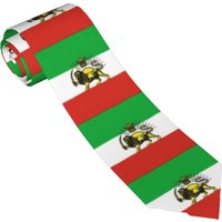 Flag of Persia Iran Pahlavi Tie Printed Neck Ties Classic Elegant Collar Tie Men Business Necktie Accessories