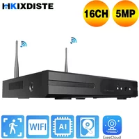 16CH 5MP H.265 Wireless 10CH NVR Recorder WIFI CCTV PTZ Camera System P2P IP Camera Network Video Recorder NVR For ESeeCloud APP