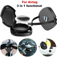 3 in 1 for Airtag Air tag Magnetic Adhesive Case with Cable Tie Holder Tracker Protective Cover for Car Bike Drone Luggage
