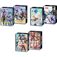 30pcs/box Game Genshin Impact LOMO Card Aether Lumine Traveler Character Photo Pattern Board Play Card Toys