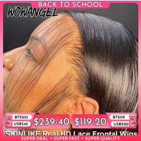 WOW ANGEL HD Lace Front Wigs 250% 13x6 HD Lace Front Wigs Straight Hair Invisible HD Lace Melt Skin HD Lace Front Human Hair Wig image 3