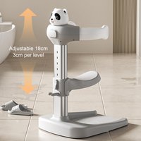 Portable Baby Standing Bath Rack Shower Support Holder Foldable Anti-Slip Infant Bathtub Stand for 0-36 Months Toddler