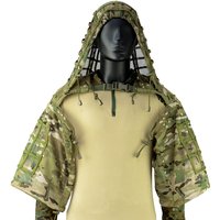 Tactical Ghillie Suit Airsoft Shooting Mesh Sniper Ghillie Suit Viper Hood Hunting Ripstop Fabric Breathable 3D Camo Coat Suit