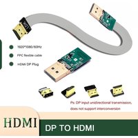 Shielded FFC Ribbon FPV HDMI-Compatible DP Displayport Connector Up Angle 20P Flexible Flat Cable Raspberry Pi 4 1920*1080P/60hz