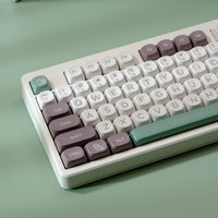 KTOMOT 125 Keys Green Forest Theme Keycaps MOA Profile Dye Sub PBT Anime Game Keycap for Mx Switch DIY GMK Mechanical Keyboard