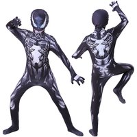 Costume de cosplay Venom, combinaison en spandex noir, tenue musclée pour homme, déguisement pour Halloween, fête de carnaval, Comic Con, tenue de rôle