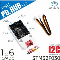 M5Stack Offizieller I/O-Hub 1 bis 6 Erweiterungseinheit (STM32F0)