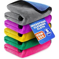 1/5pcs Microfiber Car Cleaning Rags Car Wash Drying Cloth Hemming Microfiber Towel Care Wash Cloth Car Detailing Accessories