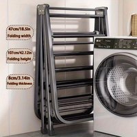 Folding Floor-Standing Home Balcony Clothes Drying Rack, Indoor Clothes Hanger, Outdoor Bedding Drying Rack, Clothes Drying Rack