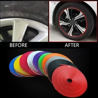 NEUE 8M/Rolle Rimblades Auto Fahrzeug Farbe Rad Felgen Protektoren Dekor Streifen Reifen Schutz Linie Gummi Moulding Trim rad Dekor
