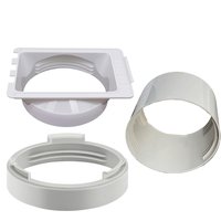 5.9 Inch AC Exhaust Hose Coupler Portable Air Conditioner Vent Tube Connector Interface Adapter for Window Home Bedroom Kitchen