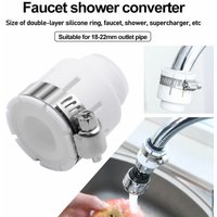 Universal Water Tap Faucet Adapter Shower Anti Splash Head Rotatable Bubbler Fittings Sink Faucet Extender Kitchen Accessories