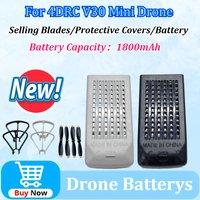 Upgrade Replacement for 4DRC V30 Mini Drone Battery 3.7V 1800mAh 4D-V30 Rechargeable Battery Wholesale Drone Parts Accessories