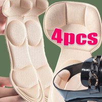 2/4pcs Insole Pad Inserts Heel Post Back Breathable Anti-slip for High Heel Shoe Insert Protector Shoes Memory Foam Insoles