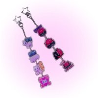 NEEDY GIRL OVERDOSE Anime Key Chain Women Chain Keychain Man Key Chain Fashion Pendant Acrylic Kids Porte Clef Friend Gift