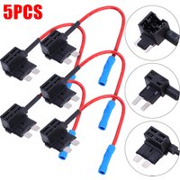 Car Mini Fuse Box Circuit Adapter ATM Blade Fuse for Car Van Motorcycle RV Boat Tractor TAP Adapter