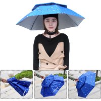 AliExpress JOCESTYLE Outdoor Foldable Head Umbrella Hat Headwear Sun Cap Anti-Rain Anti-Sun Golf Cycling Hiking Camping Fishing Shade Umbrella Hat