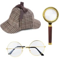 adult Detective Costume Hat 100 Days of School Old Man Grandpa Costume halloween costume disfraz hombre medieval kostumecoparty