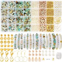 1562 PCS Jewelry Making Kit Charm Bracelet Making Kit Adults Stone Beads for Stone DIY Bracelet/Necklace/Earring/Rings