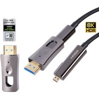 8K Optic HDMI 2.1 Cable Micro hdmi Fiber Optical Cable 120Hz 48Gbps ARC HDR HDCP 10m 15m 20m for TV PS5 Projector RTX 4070/4090