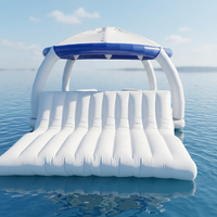 Inflatable Double Pool Lounger Float Pool Chair Sun Lounger air Sofa for Swimming Pool Garden air Sofa Bed in Water