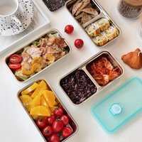 Lunch Boxes Metal Snack Containers With Lids Reusable Travel Snack Container With Lid For Summer Beach Sports Vacation Commuting