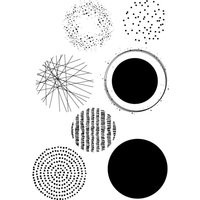 Circle Background Transparent Clear Stamps for DIY Scrapbooking/Card Making Fun Decoration Supplies A0042
