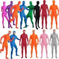 Halloween Zentai Invisible Jumpsuit Cosplay Costume Bodysuits Carnival Skin Tight Suit Spandex Stretch Disappearing Jumpsuit