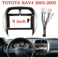 9INCH Radio Frame For TOYOTA RAV4 2003-2005 Stereo Panel Dash Mount Trim Kit GPS Navigation Fascia Adapter Head Unit Cover Bezel