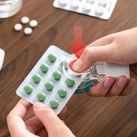 Portable Pill Dispenser & Splitter | Hygienic & Easy Medication Organizer for On-the-Go