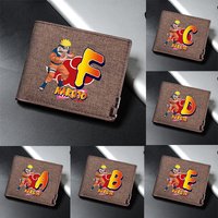 Anime Narutos Men Short Wallet Boy Cartoon Uchiha Sasuke Wallet Portable Anime Card Holder Coin Purse Purses Birthday Gift New
