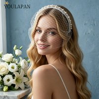 TOPQUEEN Birdcage Veil Women Wedding Blusher Veil Bachelorette Party Accessories Black Veil Brides First Communion Girls Va11