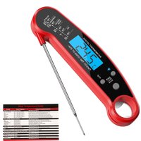 LMETJMA Meat Thermometer Digital Instant Read Food Liquid Thermometer Waterproof Kitchen Thermometer For Cooking Grilling Baking
