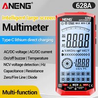 Smart Precise Digital Multimeter Tester ANENG 628A AC/DC Voltage Current High Definition Backlit Large Screen Electrician Tools