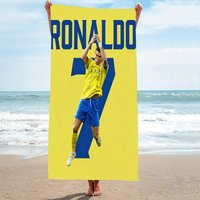 1pc R-Ronaldo-o CR7 Al Nassr FC 7 Beach Towel Microfiber Soft Quick Dry Soccer Star Print Bath Towel for Fans Swimming Outdoor
