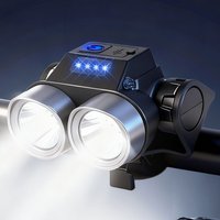 Rainproof Cycling Headlight Rechargeable Universal Night Riding Front Lamp Safety Cycling Bike Light for Outdoor Hiking Travel