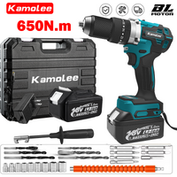 Kmoalee 13mmpro bürstenlose elektrische Schlag bohrmaschine mit hohem Drehmoment und hohem Drehmoment kann Eis kabellosen Schrauben dreher Lithium batterie rechar brechen