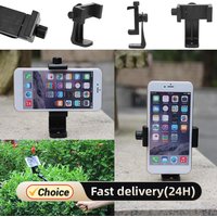 360 Degree Mobile Phone Universal Clip Compatible For iphone Tripod Mount With 1/4 Screw Cellphone Holder Desk Tripod Adapter