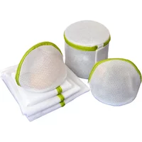 6 Sizes/set Zippered Foldable Nylon Laundry Bag Bra Socks Underwear Clothes Washing Machine Protection Net Mesh Bags