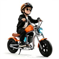 AliExpress ATSANT JOY C1 Kids Electric Motorcycle 5.2Ah 320W Peak Motor 10.5MPH 10 Miles Long Range 12 Inch Fat Tire Ride On Motorbike Safe Toy Gift for Boys Girls Ages 3+