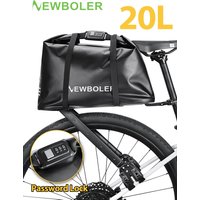 AliExpress NEWBOLER Aluminum Alloy Bicycle Luggage Carrier Passcode Lock Bikepacking Suitable For MTB And Gravel Bike Bicycle Rack Shelf