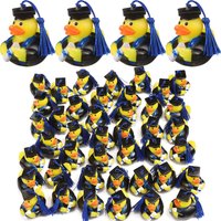 Graduation Diploma Rubber Ducks Grad Rubber Duck Gifts Graduation Duck Bulk for Student Bathtub Swimming Pool Theme Party Favor