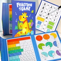 Magnetic Fraction Disk Toys, Numerator Denominator Cognitive Addition And Subtraction Operation, Mathematics Teaching Aids