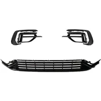 For VW Golf 7 7.5 R 2017 2018 Front Bumper Lower Grill Black ABS Radiator Cover Fog Light Grille