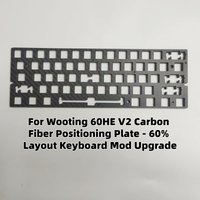 For Wooting60 HE 60% Keyboard Carbon Fiber Positioning Plate Mounted CF for Wooting Keyboard DIY Custom Positioner Plate GT60