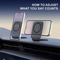 Ultra-thin Magnetic Phone Holder Foldable Portable Anti-shake Mount Car Cell Phones Bracket Vehicle Navigation Universal Stand